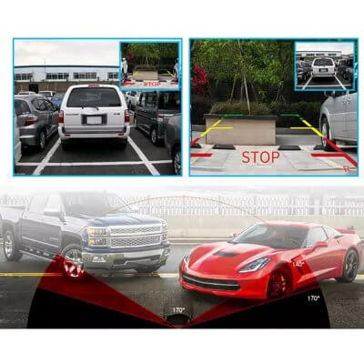 Видеорегистратор-зеркало автомобильный с экраном 11,7 см, touch-screen-3