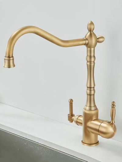 Смеситель для кухни Antiqua с поворотным изливом и каналом для фильтрованной воды-2