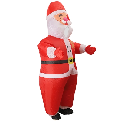 Надувной карнавальный костюм Дед мороз-1