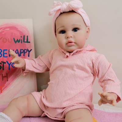 Мягконабивная кукла Реборн девочка Ия, 55 см-3