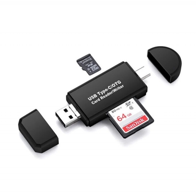 USB Картридер MOS для micro SD и SD 3 в 1-1